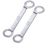 LKTFATD 2 PCS Aluminum Track Spikes Wrench Dual Interface Football Stud Wrench Professional Sports Shoe Spikes Replacement Tool for M5 Rugby Studs Shoes Accessory Replacement Spanner Key