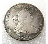 LKTingBax 1799 Rare Liberty Morgan Dollars Half-Dollar Old Coin -American US Old Coin - Uncirculated Hobo Nickel USA Morgan Dollar Coin Type Making Life Easier