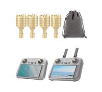 LKTOP 2 Pairs Mini 3/Mini 3 Pro/Mini 4 Pro/Air 3/Air 2S/Mavic 3/Mavic 3 Pro/Mavic 3 Classic Remote Controller Sticks for DJI RC/RC2 Joystick Rocker Replacement Accessories (Gold)