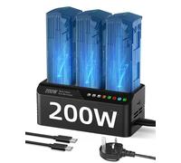 LKTOP 200W Mavic 3 Pro Battery Charging Hub, Mavic 3 Charger (3.5X Super Fast) for DJI Mavic 3/Pro/Classic/Cine/Pro Cine/Enterprise/Thermal Drone, Controller, Hub/Car Charger (Charge 3 Batteries: 1hr)