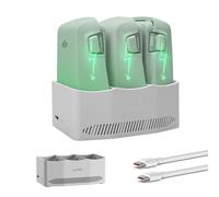 LKTOP 65W Flip Parallel Charging Hub for DJI Flip Drone Accessories, (3-Flight Battery Charge 100%: 77 min), With 60% Storage /95% Fast Charging/Output Mode, USB-C Power Adapter for DJI Flip Drone