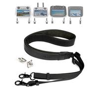 LKTOP Lanyard Neck Strap for DJI rc 2/Pro/Smart Controller Accessories, Mini 4 Pro Adjustable Leather Lanyard for DJI Mini 4/3 Series, Air 3/Air 2S, Mavic 3 Series (50-63", with Screws), Black