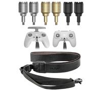 LKTOP Lanyard Neck Strap+Joysticks for DJI / , Adjustable Leather Lanyard Stick Replacement Thumb Rocker for DJI Avata 2/Avata/FPV Drone Accessories