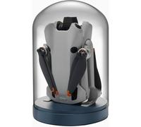 LKTOP Mini 4 Pro/Mini 3 Pro/Mini 3 Drone Display Stand for DJI Mini 4/3 Series, Glass Display Base Cloche Dome Dustproof Cover for Storage/Collection/Gift/Home Decoration, No Charging Function (Blue)
