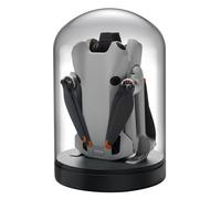 LKTOP Mini 4 Pro/Mini 3 Pro/Mini 3 Drone Display Stand for DJI Mini 4/3 Series, Glass Display Base Cloche Dome Dustproof Cover for Storage/Collection/Gift/Home Decoration, No Charging Function (Black)