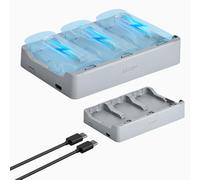 LKTOP Neo 2 Parallel Charging Hub for DJI, 65W Battery Charger Two-Way USB-C Power Adapter for DJI Neo 2 Drone Accessories, with 60% Storage/95% Fast Charging/Output Mode (Charge 3 Batteries: 46min)
