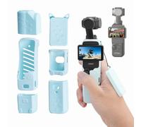 LKTOP Osmo Pocket 3 Case for DJI Silicone Protective Cover, Soft Lens Screen Protector Scratch-Resistant Sleeve Skin, Compatible with DJI Osmo Pocket 3 Creator Combo/Xtra Muse Accessories (Blue)