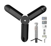 LKTOP Osmo Pocket 3 Mini Tripod for DJI Portable Selfie Stick Vlog Stand Black Mount for DJI Osmo Action/Mobile/360/Pocket Series, Xtra Muse, Insta 360/X, GoPro Camera Accessories (1/4" Screw Thread)