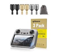 LKTOP Screen Protector+Joysticks for DJI / Remote Controller Accessories, HD Tempered Glass Film Controller Sticks for DJI Mini 4 Pro/Mini 3 Pro/Mini 3, Mavic 3 Series, Air 3, Air 2S