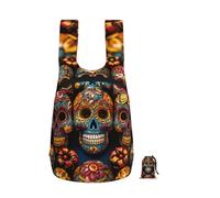 LKTPSKQRY 16L Ultra Hiking Backpack Lightweight Packable Backpack Colorful Sugar Skulls Foldable Daypack for Men & Women
