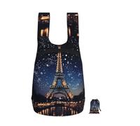 LKTPSKQRY 16L Ultra Hiking Backpack Lightweight Packable Backpack Night Paris Eiffel Tower Foldable Daypack for Men & Women