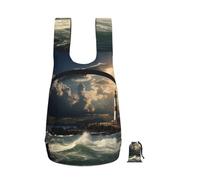 LKTPSKQRY 16L Ultra Hiking Backpack Lightweight Packable Backpack Old Lighthouse by The Sea Foldable Daypack for Men & Women