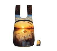 LKTPSKQRY 16L Ultra Hiking Backpack Lightweight Packable Backpack Reeds by the river Foldable Daypack for Men & Women