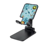 LKTPSKQRY Abstraction biology chemistry Cell Phone Stand, Adjustable Angle Height Mobile Phone Holder for Desk,Folding Desktop Phone Stand, Portable Tablet Stand Compatible with 4.4"-6.3" Smartphone