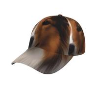 LKTPSKQRY Baseball Cap Shetland Sheepdog Golf Dad Hat Adjustable Sun Hat Unisex Trucker Hats Performance Cap Black