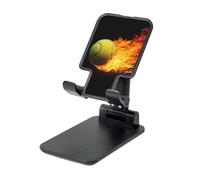 LKTPSKQRY Burning tennis pictures Cell Phone Stand, Adjustable Angle Height Mobile Phone Holder for Desk,Folding Desktop Phone Stand, Portable Tablet Stand Compatible with 4.4"-6.3" Smartphone