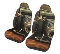 LKTPSKQRY Car Seat Covers Set of 2, Vehicle Seat Protector Breathable Cushion Cover Old Camera Bucket Cover Universal Auto Front Seats Protector Car Accessories for SUV Truck Sedan