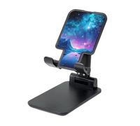 LKTPSKQRY Cool star river Cell Phone Stand, Adjustable Angle Height Mobile Phone Holder for Desk,Folding Desktop Phone Stand, Portable Tablet Stand Compatible with 4.4"-6.3" Smartphone