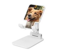 LKTPSKQRY Cute Dog Animal Cell Phone Stand, Adjustable Angle Height Mobile Phone Holder for Desk,Folding Desktop Phone Stand, Portable Tablet Stand Compatible with 4.4"-6.3" Smartphone