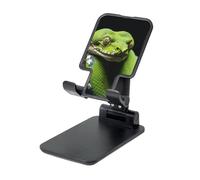 LKTPSKQRY cute green tree python Cell Phone Stand, Adjustable Angle Height Mobile Phone Holder for Desk,Folding Desktop Phone Stand, Portable Tablet Stand Compatible with 4.4"-6.3" Smartphone