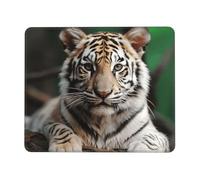 LKTPSKQRY Cute leopard Mouse Pad with Stitched Edge, Comfortable Mouse Pads with Non-Slip Rubber Base Gaming Mouse Mat Washable Mousepads Computers Laptop Desk Accessories for Office 10 x 12 inch