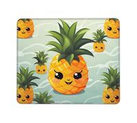 LKTPSKQRY Cute pineapple Mouse Pad with Stitched Edge, Comfortable Mouse Pads with Non-Slip Rubber Base Gaming Mouse Mat Washable Mousepads Computers Laptop Desk Accessories for Office 10 x 12 inch