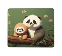 LKTPSKQRY Cute Sloth Mouse Pad with Stitched Edge, Comfortable Mouse Pads with Non-Slip Rubber Base Gaming Mouse Mat Washable Mousepads Computers Laptop Desk Accessories for Office 7 x 8.6 in