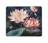 LKTPSKQRY Dragonfly Mouse Pad with Stitched Edge, Comfortable Mouse Pads with Non-Slip Rubber Base Gaming Mouse Mat Washable Mousepads Computers Laptop Desk Accessories for Office 10 x 12 inch