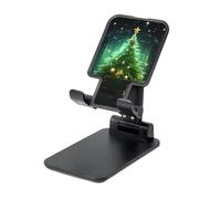 LKTPSKQRY Green christmas tree Cell Phone Stand, Adjustable Angle Height Mobile Phone Holder for Desk,Folding Desktop Phone Stand, Portable Tablet Stand Compatible with 4.4"-6.3" Smartphone