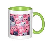 LKTPSKQRY Large Ceramic Coffee Mugs,11oz Coffee Cups with Handle,Novelty Porcelain Mug Black Cat Tea Mugs for Women Men Big Tea Cup,Latte Mug for Milk, Hot Tea,Microwave Safe