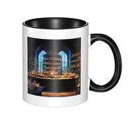 LKTPSKQRY Large Ceramic Coffee Mugs,11oz Coffee Cups with Handle,Novelty Porcelain Mug Chemistry Laboratory Tea Mugs for Women Men Big Tea Cup,Latte Mug for Milk, Hot Tea,Microwave Safe