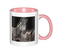 LKTPSKQRY Large Ceramic Coffee Mugs,11oz Coffee Cups with Handle,Novelty Porcelain Mug Wild Animals Zebra Tea Mugs for Women Men Big Tea Cup,Latte Mug for Milk, Hot Tea,Microwave Safe