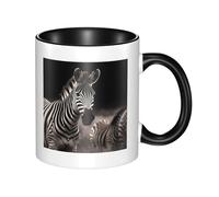 LKTPSKQRY Large Ceramic Coffee Mugs,11oz Coffee Cups with Handle,Novelty Porcelain Mug Wild Animals Zebra Tea Mugs for Women Men Big Tea Cup,Latte Mug for Milk, Hot Tea,Microwave Safe