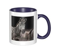 LKTPSKQRY Large Ceramic Coffee Mugs,11oz Coffee Cups with Handle,Novelty Porcelain Mug Wild Animals Zebra Tea Mugs for Women Men Big Tea Cup,Latte Mug for Milk, Hot Tea,Microwave Safe