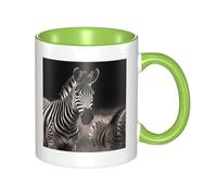 LKTPSKQRY Large Ceramic Coffee Mugs,11oz Coffee Cups with Handle,Novelty Porcelain Mug Wild Animals Zebra Tea Mugs for Women Men Big Tea Cup,Latte Mug for Milk, Hot Tea,Microwave Safe