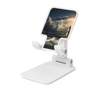 LKTPSKQRY Old Lighthouse by The Sea Cell Phone Stand, Adjustable Angle Height Mobile Phone Holder for Desk,Folding Desktop Phone Stand, Portable Tablet Stand Compatible with 4.4"-6.3" Smartphone