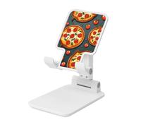 LKTPSKQRY Pizza Food Cell Phone Stand, Adjustable Angle Height Mobile Phone Holder for Desk,Folding Desktop Phone Stand, Portable Tablet Stand Compatible with 4.4"-6.3" Smartphone