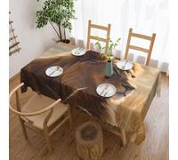 LKTPSKQRY Prairie lion Rectangle Table Cloth, Waterproof Heavy Duty Tablecloths, Spill-Proof Tablecloth Washable Table Cover for Dining Camping Indoor Outdoor Table Cloths 137 x 183 cm