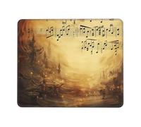 LKTPSKQRY Sheet Music Mouse Pad with Stitched Edge, Comfortable Mouse Pads with Non-Slip Rubber Base Gaming Mouse Mat Washable Mousepads Computers Laptop Desk Accessories for Office 8.3 x 10.3 in