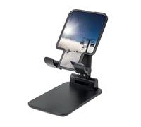 LKTPSKQRY Ski Lift at Sunshine Cell Phone Stand, Adjustable Angle Height Mobile Phone Holder for Desk,Folding Desktop Phone Stand, Portable Tablet Stand Compatible with 4.4"-6.3" Smartphone