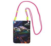 LKTPSKQRY Small Crossbody Bags for Women Cell Phone Bag Mini Sling Bag A colorful tropical sea turtle Phone Purses Cellphone Wallet