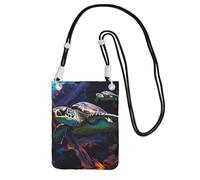 LKTPSKQRY Small Crossbody Bags for Women Cell Phone Bag Mini Sling Bag A colorful tropical sea turtle Phone Purses Cellphone Wallet