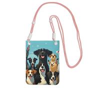 LKTPSKQRY Small Crossbody Bags for Women Cell Phone Bag Mini Sling Bag A large group of dogs Phone Purses Cellphone Wallet