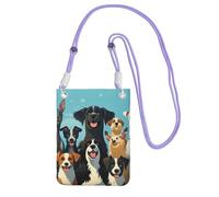 LKTPSKQRY Small Crossbody Bags for Women Cell Phone Bag Mini Sling Bag A large group of dogs Phone Purses Cellphone Wallet