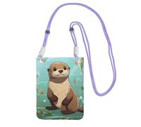 LKTPSKQRY Small Crossbody Bags for Women Cell Phone Bag Mini Sling Bag Cartoon Cute Otter Phone Purses Cellphone Wallet
