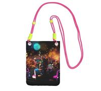 LKTPSKQRY Small Crossbody Bags for Women Cell Phone Bag Mini Sling Bag Colorful Music Notes Phone Purses Cellphone Wallet
