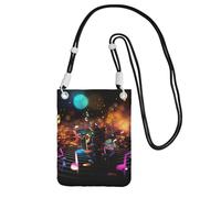 LKTPSKQRY Small Crossbody Bags for Women Cell Phone Bag Mini Sling Bag Colorful Music Notes Phone Purses Cellphone Wallet