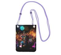 LKTPSKQRY Small Crossbody Bags for Women Cell Phone Bag Mini Sling Bag Colorful Music Notes Phone Purses Cellphone Wallet