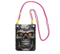 LKTPSKQRY Small Crossbody Bags for Women Cell Phone Bag Mini Sling Bag Cool Evil Skull Phone Purses Cellphone Wallet