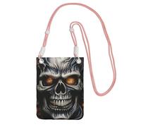 LKTPSKQRY Small Crossbody Bags for Women Cell Phone Bag Mini Sling Bag Cool Evil Skull Phone Purses Cellphone Wallet